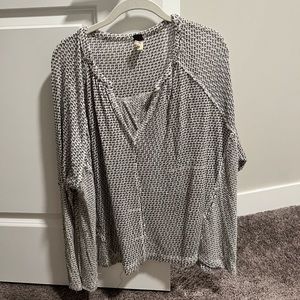 Free people open back sweater